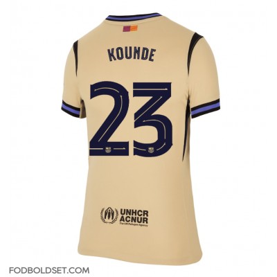 Barcelona Jules Kounde #23 Udebanetrøje Dame 2025-26 Kortærmet Barcelona Jules Kounde #23 Udebanetrøje Dame 2025-26 Kortærmet